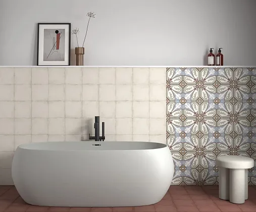 Фото Керамогранит Equipe 24398 Art Nouveau Charcoal Grey 20x20 Испания