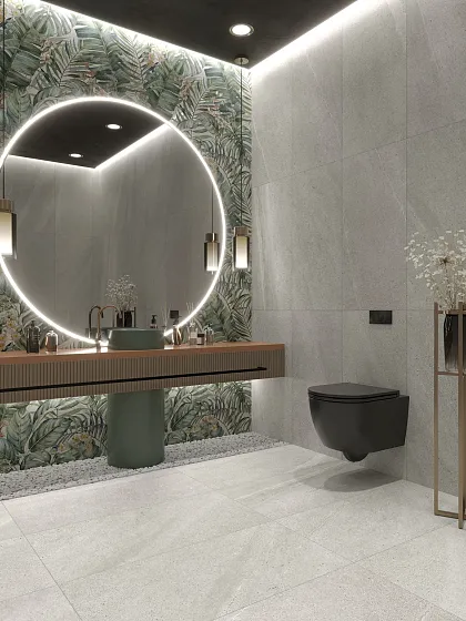 Фото Керамогранит MGM Ceramiche Limestone White Rett 60x120 Италия