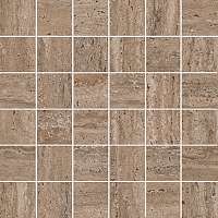 Фото Kerama Marazzi Декор Про Травертин мозаичный коричневый светлый матовый обрезной 30x30x0,9 (KMD2MSA019GR)