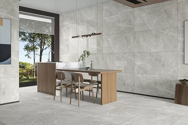 Фото Керамогранит Eternal ETSTN1236GL60120 Baltic Grey Glossy 60x120 Индия