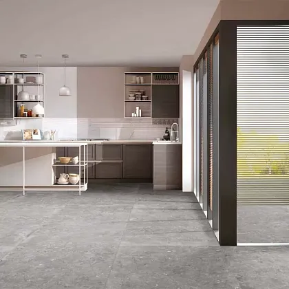 Фото Керамогранит Ariana Ceramica 0012927 Memento Limoges White Nat Rett 60x120 Италия