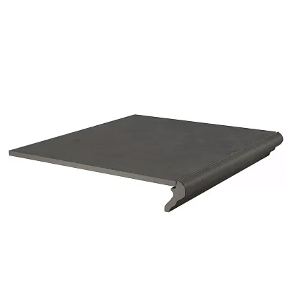 Фото Ступень Kerama Marazzi Хадду фронтальная серый тёмный матовый 40,2x34x0,8 (KM4040G0041NGTF) Россия
