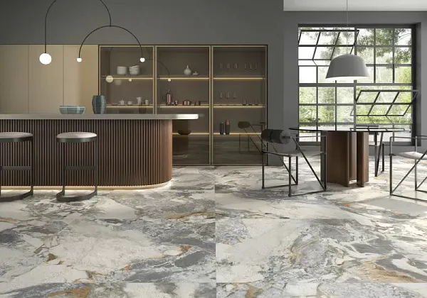 Фото Керамогранит Geotiles MARGOT Compacglass Blue 120x120 Испания