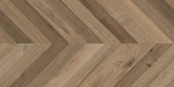 Фото Керамогранит Laparet Wood Lux Walnut Chevron M Коричневый Матовый Карвинг 60Х120 Индия