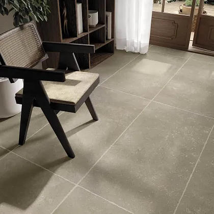 Фото Керамогранит Dado Ceramica 304285 Serica Rigatino Mud Rett 60x120 Италия