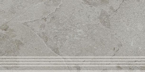 Фото Ступень Kerama Marazzi Сплит серый матовый обрезной 30x60x0,8 (KM6060G1241R8GRF) Россия