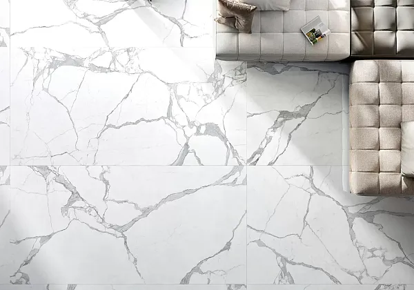 Фото Керамогранит 106041 Statuario Nat Ret 60x120 Италия