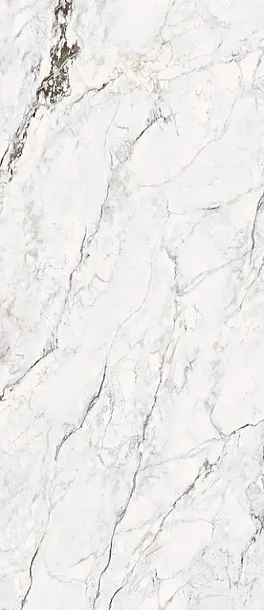Фото Керамогранит FMAX 1278FD24 Fendi White Glossy 6 mm 120x278 Китай