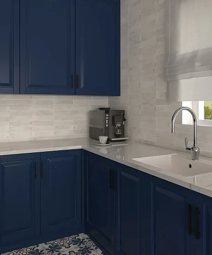 Фото Плитка Smile Tile Jazz Amber 7.5x22.5 Индия