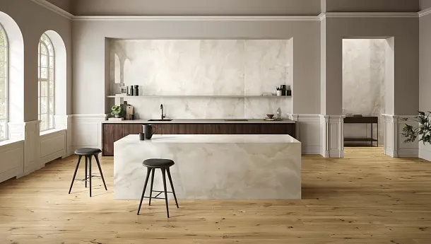 Фото Керамогранит Piemme 05447 Pearl White Lev/Ret 60x120 Италия