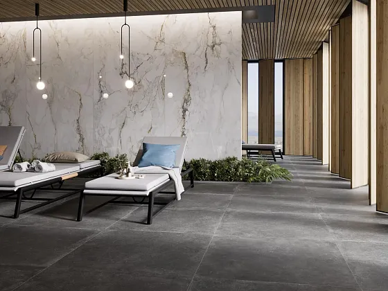Фото Керамогранит Pamesa 050.869.189.0145 Cr.Pisa Gold Rain Luxglass Rect 60x120 Испания