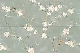 Плитка RC5L Mixed Verde Decoro Fiori di Pesco Rett. (A+B) 40x120 (УТ-00028833)