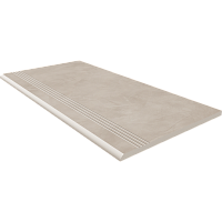 Ступень GF02 Graffito Light Beige неполированный с насечками 30x60