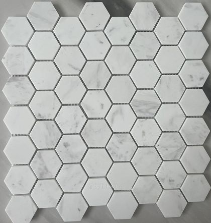 Фото Мозаика LeeDo Ceramica Pietrine Dolomiti bianco POL hex 23x40x7 Китай