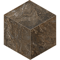 Фото Мозаика BR04 Bernini Cube Dark Brown неполированная 25x29