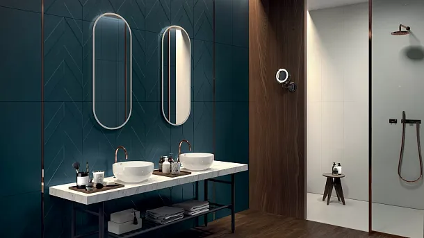 Фото Керамогранит E067 4D Nature Deep Blue 20х20 Италия