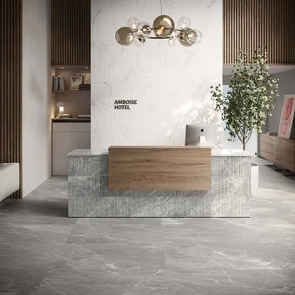Фото Керамогранит Sichenia 192811 Bianco Ribbed 30x90 Италия