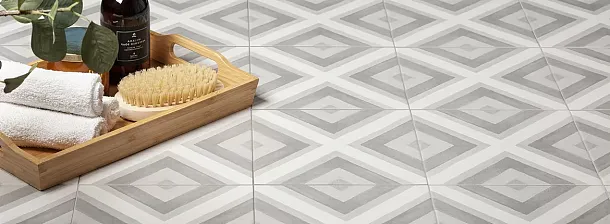 Фото Керамогранит Smile Tile Artisan Blue 19,8x19,8 Индия