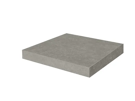 Фото Ступень Kerama Marazzi Касабланка клееная угловая HP серый матовый обрезной 33x33x0,9 (KM6012G0171RGCA) Россия