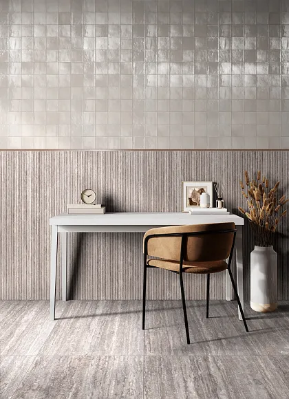 Фото Керамогранит Ragno Marazzi RCAG Realstone Travertino Cross Beige Rett 60х120 Италия