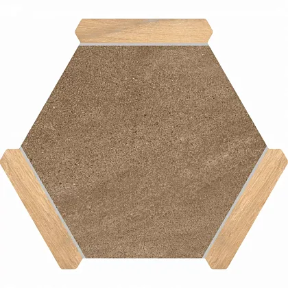 Фото Керамогранит Monopole Sacramento Marron Pino 22x25 Испания