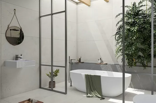 Фото Керамогранит Ennface ENSTN4007HG60120 Grigio Fresco High Glossy 600х1200х9 Индия