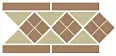 Бордюр Top Cer Border LISBON-1 with 1 strip (Tr.03 Dots 04 Strips 04) 28х15