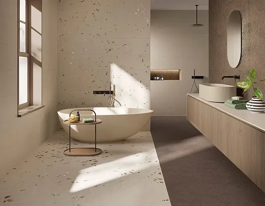 Фото Керамическая плитка FAP Ceramiche fTXE Materia Pura Micro Beige Matt RT 30,5x91,5 Италия