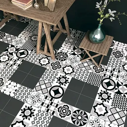 Фото Керамогранит Mugat Negro 22,3x22,3 Испания