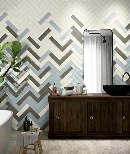 Фото Плитка Ocean Decor Dark Grey 7.5x30 Испания