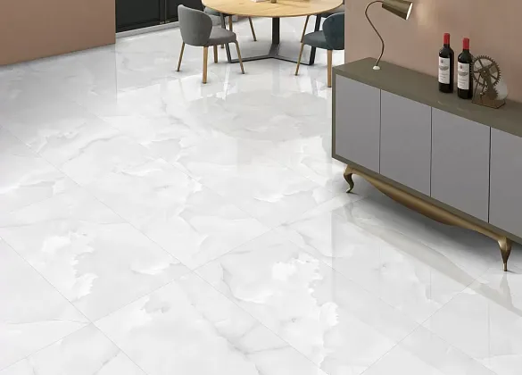 Фото Керамогранит Ennface ENONX7006FL120280 Onyx Pearl Full Lappato 1200x2800x6 Индия
