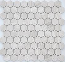 Фото Travertino silver MAT hex 18x30x6