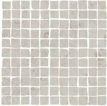 Фото Мозаика MBS003 Про Лаймстоун Спакко мозаичный серый светлый матовый 20х20 Россия