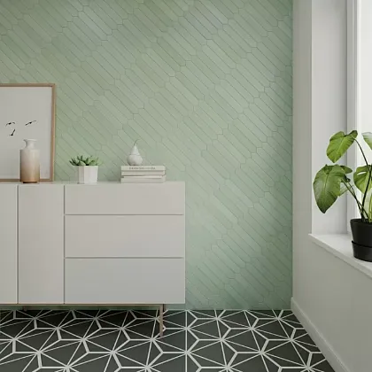 Фото керамическая плитка DNA Tiles 128392 Candy Crayon Graphite 4,3х24,3 Испания