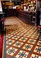 Декоративная вставка Top Cer Corner LISBON with 1 strip (Tr.01 Dots 29+11 Strips 29) 21.5х21.5