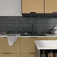 керамическая плитка DNA Tiles 133477 Flash Bars Graphite 12,5x25