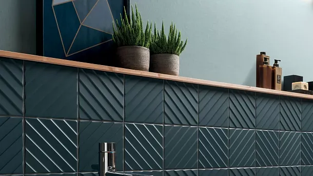 Фото Керамогранит E067 4D Nature Deep Blue 20х20 Италия