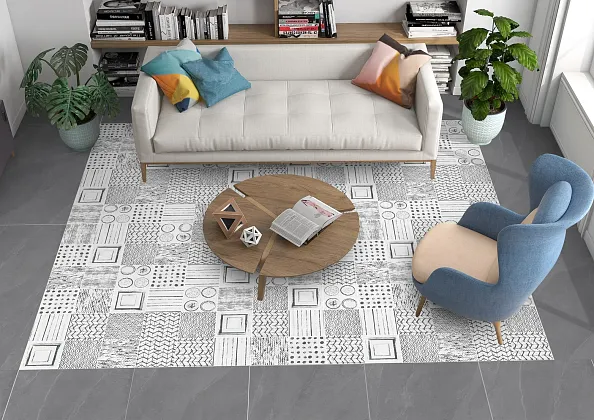 Фото Керамогранит Alpas Denver Brown Base Matt 20x20 Индия