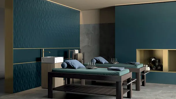 Фото Керамогранит E067 4D Nature Deep Blue 20х20 Италия