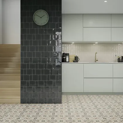 Фото Плитка 126993 Fayenza Square Mineral Grey 12,5x12,5 Испания