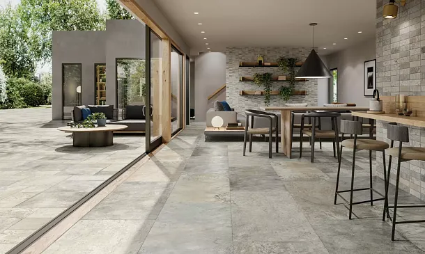 Фото Керамогранит Monocibec 124831 Pietra Castello Torrechiara Grip 25x25 Италия