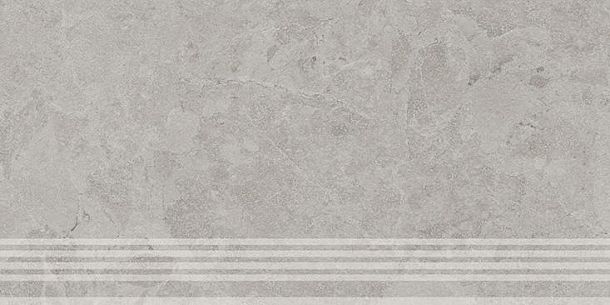 Фото Ступень Kerama Marazzi Сплит серый светлый матовый обрезной 30x60x0,8 (KM6060G1231R8GRF) Россия