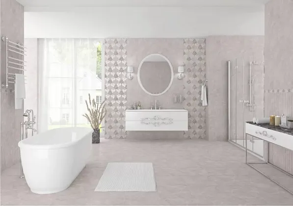 Фото Плитка DELICATO BOUQUET PERLA 63*7.5 Россия