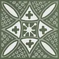 Декор Бахия 2 зелёный глянцевый 9,8x9,8x0,7 (KMD3STA019GN)