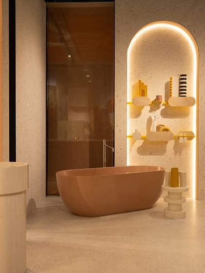 Фото Керамическая плитка FAP Ceramiche fTDX True Color Wave Fossil Matt RT 50x120 Италия