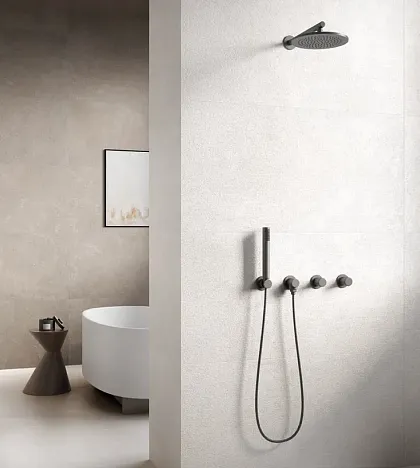 Фото Керамогранит Refin RA56 Coquille Hammered Perle 3D 60x120 Италия