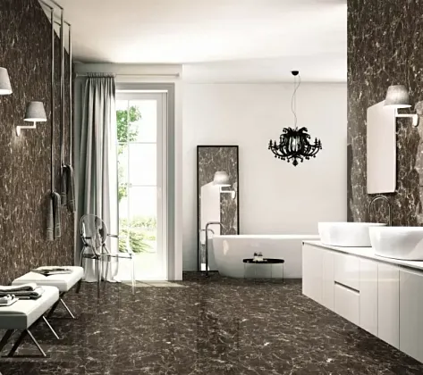 Фото Керамогранит Supreme Creta Brown Polished 60x120 (N40021) Индия