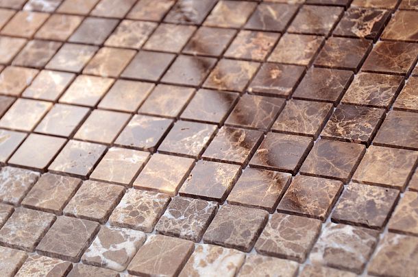 Фото Мозаика LeeDo Ceramica Pietrine Emperador Dark POL 23x23x4 Китай