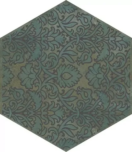 Фото Декор VT\B560\SG23037N Гроссето зеленый 20x23,1 Россия