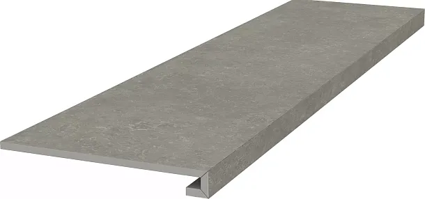 Фото Ступень Kerama Marazzi Касабланка клееная фронтальная HP серый матовый обрезной 33x119,5x0,9 (KM6012G0171RGCF) Россия